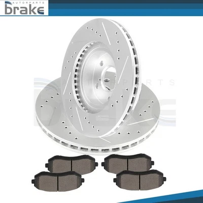 Rotores de freno delanteros + pastillas de cerámica para Subaru Impreza Wagon 2002 2003 - 2010 Foto 1 de 4