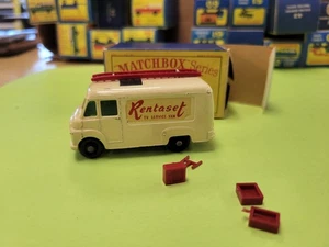 ANTIGUA FURGONETA DE SERVICIO DE TV VINTAGE LESNEY MATCHBOX # 62 CAJA ORIGINAL - Imagen 1 de 4