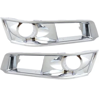New Set of 2 Fog Light Trims Driving Lamp Driver & Passenger Side LH RH CTS Pair - Image 1 of 4