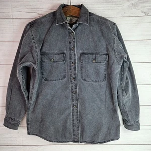 Chaqueta de mujer LL Bean vintage de lona forrada de franela manga larga talla pequeña - Imagen 1 de 11