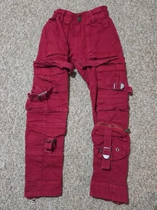Jordan Craig Cairo Kids' Cargo Pants Buckles Red Size 8 - Picture 1 of 16