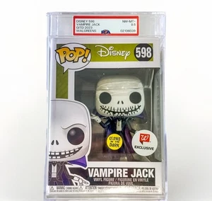 Esclusiva Vampire Jack Skellington Funko Pop #598 PSA 8.5 Glow in the Dark - Foto 1 di 7