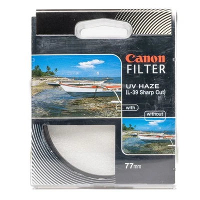 Canon Filter 77mm UV HAZE (L-39 Sharp Cut) NEW - Image 1 of 3