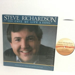 STEVE RICHARDSON YOU GAVE MY LIFE A SONG USED 33 RPM LP RECORD VERY NICE 1983 - Picture 1 of 3