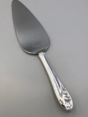 Servidor de pastel/pastel de plata esterlina Lily of the Valley de Gorham 10" Foto 1 de 3