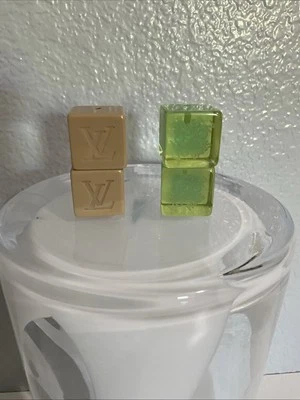 Louis Vuitton Hair Cube Hair Tie Accessories Two Sets Cubes (read) - Image 1 of 4