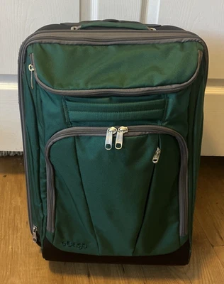 eBags Wheeled Rolling Green Carry On Suitcase Luggage Expandable 21” - Image 1 of 4