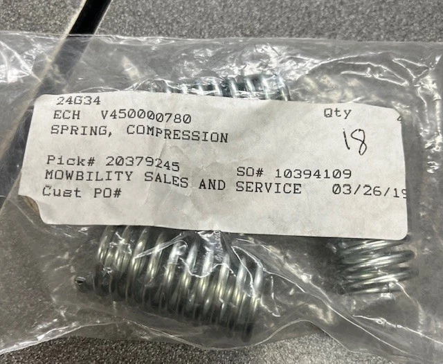 Genuine echo Part SPRING, COMPRESSION V450000780 SET OF 3 R6 ECHO 9 - Image 1 of 1