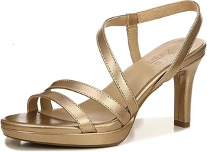 Naturalizer Women's Brenta Heeled Sandal Bronze Pearl, 5 - Picture 1 of 9