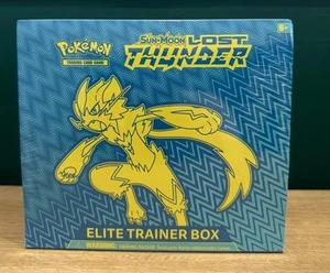 Pokemon Sun & Moon Lost Thunder Elite Trainer Box - Sealed With Acrylic Case - Picture 1 of 4