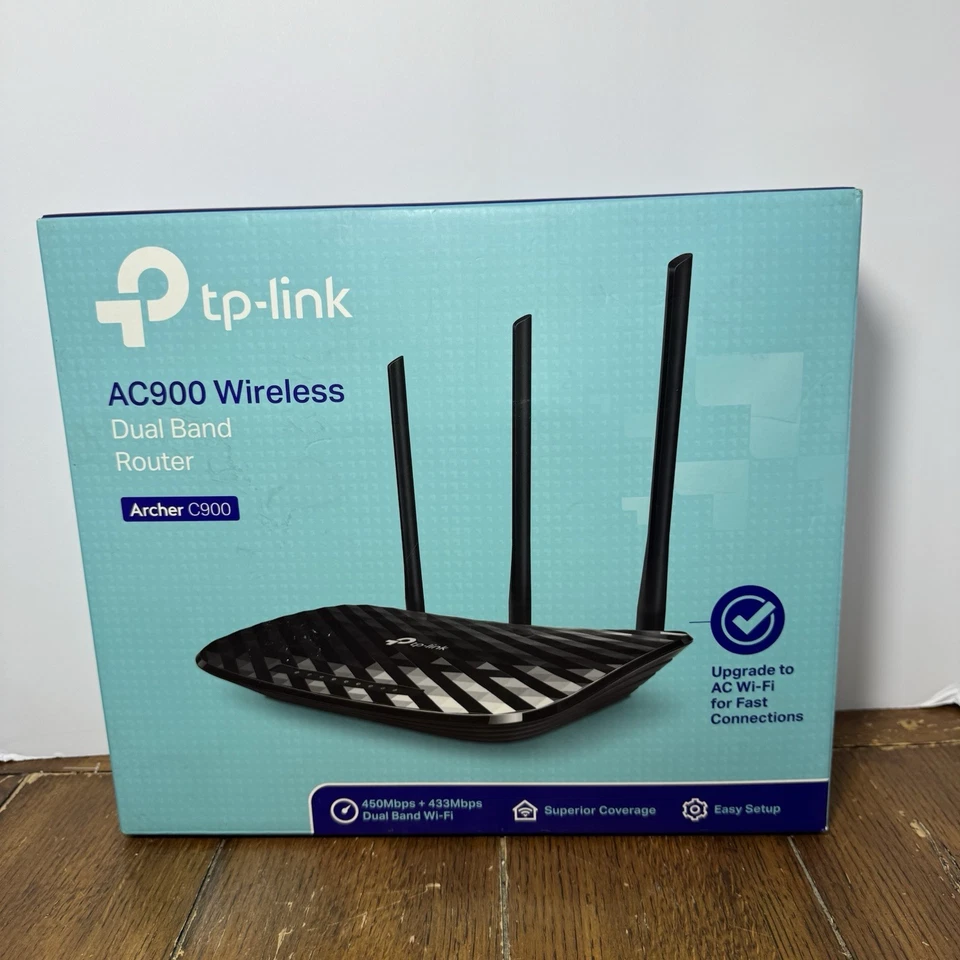 TP-Link Archer C900 AC900 Dual Band Wireless Router 450+433Mbps With Box - Image 1 of 4