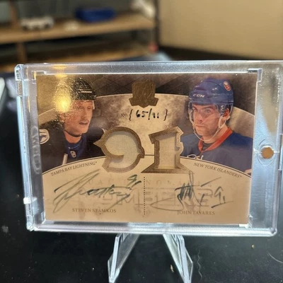 2010-11 Upper Deck The Cup - Honorable Numbers Patch Autographs Tavares Stamkos - Image 1 of 2