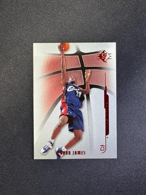 2008-09 Upper Deck SP Authentic Lebron James Red Parallel Cavaliers #58 - Image 1 of 2