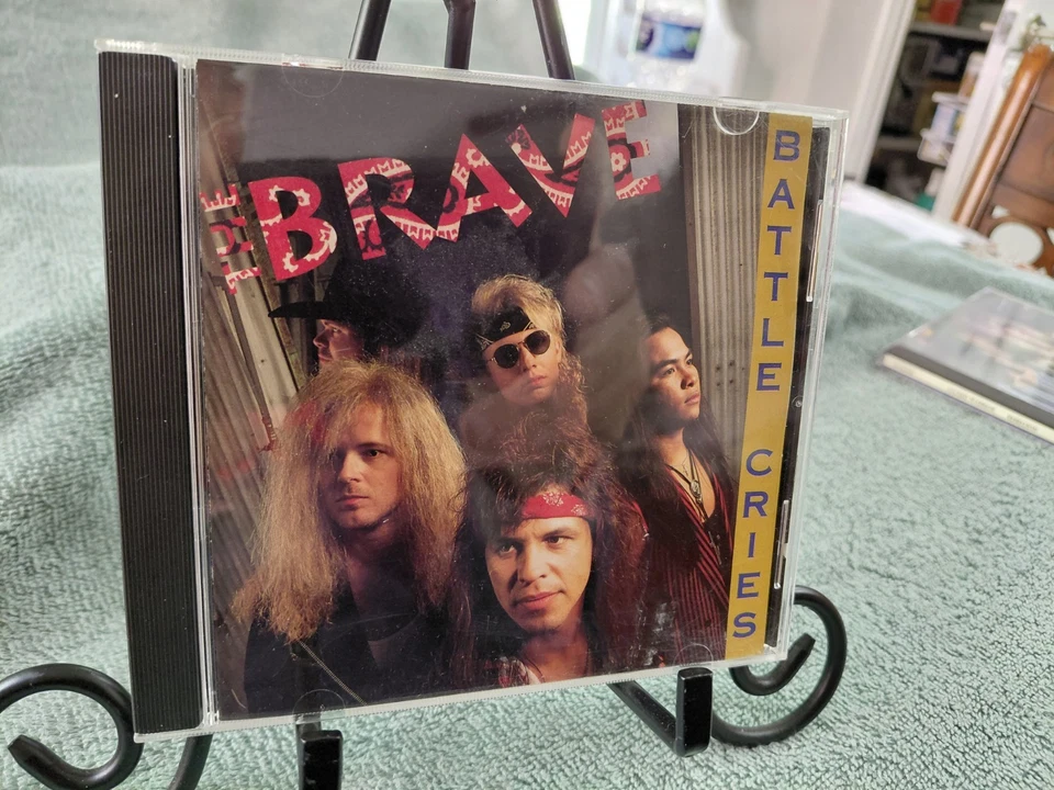 The Brave ‎- Battle Cries (CD - 1992 - Pakaderm Records 7012516267) Neon Cross  - Image 1 of 4