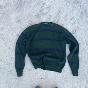 Vintage 90's Knit Crewneck Sweater Polo Ralph Lauren  luxury RRL Bear Striped - Picture 1 of 4