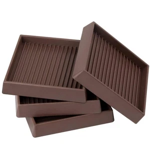 Furniture Pads Rubber Furniture Caster Cups, Anti-Sliding Bed Stopper Floor P... - Picture 1 of 7