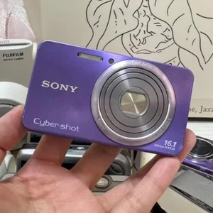 SONY Cyber-Shot DSC-W570 PURPLE 16.1 MP 5x Zoom Digital Camera English language - Picture 1 of 9