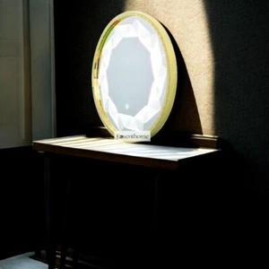 Mosaic LED Mirror with Touch Sensor | Modern Anti-Fog Wall-Mounted Vanity Mirror - Picture 1 of 6