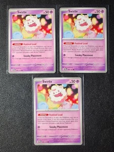 3x Swirlix 089/167 Pokemon card SV Twilight Masquerade common NM - Picture 1 of 1