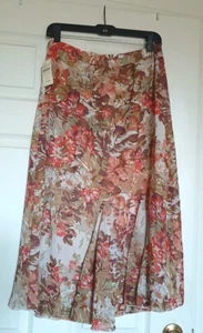 Coldwater Creek  FLRL ANTOINETTE SKIRT Size S - Picture 1 of 9