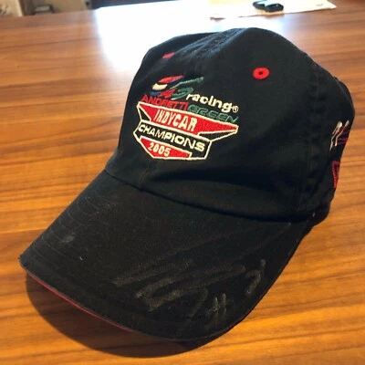 Dan Wheldon Signed Hat Autographed 2005 Indycar Champions Andretti Green Racing - Image 1 of 3