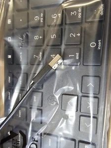 NEW HP Wired Desktop 320K Keyboard Wired USB Black L96909-001 (AMX) - Picture 1 of 6