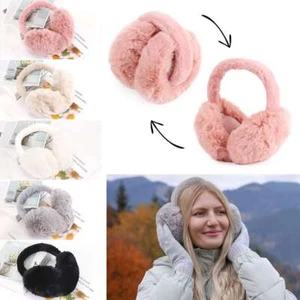 Winter Ear Muffs Warm Earflaps Women Fluffy Cosy Earmuffs Plush Soft Ear Warmer - Picture 1 of 20