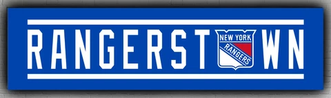 New York Rangers Hockey Team RANGERSTOWN Banner 60x240cm 2x8ft Hockey Best Flag Cover