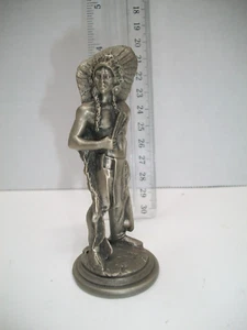 Chilmark - Donald Polland 1989 Zinn Skulptur - Crazy Horse #817 - Bild 1 von 4
