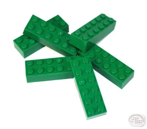 LEGO Classic - 3-Buck Bag - 2x6 Brick - 6-Pcs - Green - New - (2456) - Picture 1 of 4