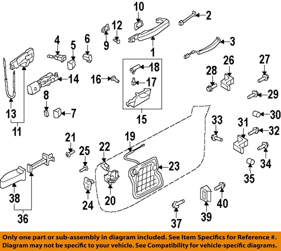 AUDI OEM 08-17 A5 Quattro Front Door-Support Left 8T1837885B - Image 1 of 1