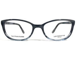Liz Claiborne Eyeglasses Frames L422 0G74 Blue Cat Eye Full Rim 49-17-135 - Picture 1 of 11