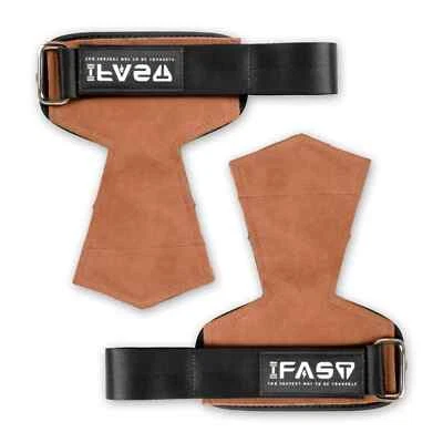 Empuñaduras de levantamiento de pesas con correas de muñeca - Ganchos de levantamiento de pesas, antideslizantes Foto 1 de 4