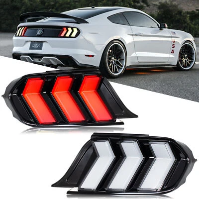 Luces traseras LED para Ford Mustang 2015-2023 S550 GT luces traseras secuenciales euro Foto 1 de 4