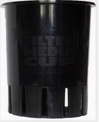 7" Filter Media Cup ~ Made in Bradenton FL (Patent # 10588296) - Image 1 of 4