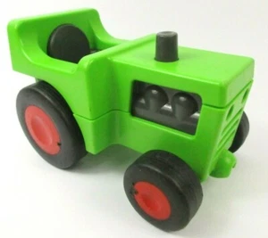 Playmobil 1 2 3 Tracteur Vert Green Tractor Ferme Farm Set 6715 - Imagen 1 de 3
