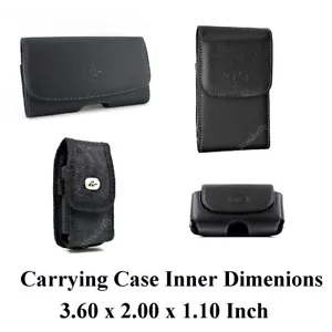 Universal Extra Small Flip Phone or Cell Phone Carrying Case up to 3.6x2.0x1.1" - Picture 1 of 17