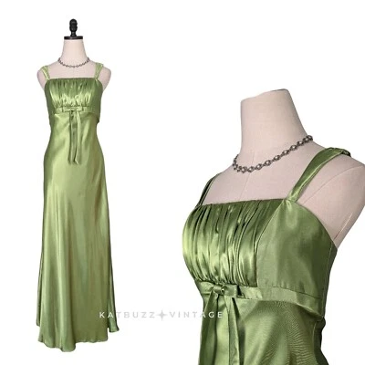Vintage Mcclintock Prom Dress Maxi Gown 8 Green Fairy Princess Empire 90S Y2K - Image 1 of 4
