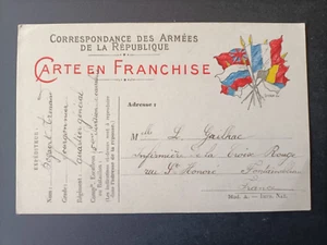 CPA - Correspondance des Armées de la République - Carte en Franchise - Bild 1 von 2