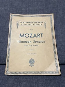 Mozart Neunzehn Sonaten Schirmers Bibliothek der musikalischen Klassiker Vol. 1304 - Bild 1 von 9