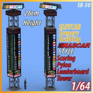 Slotcar Landschaft Gebäude Maßstab 1:64 Nascar Scoring Pylon & Leaderboard Afx, Tyco - Bild 1 von 7