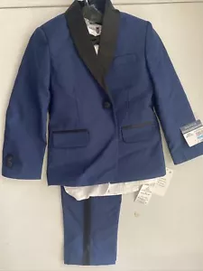 Nautica Boys 4-Pc Tuxedo Set, Size 5, Bright Blue 👍 - Picture 1 of 5