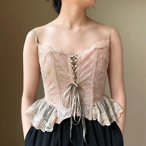 Victoria's Secret pink butterfly corset size Medium - Picture 1 of 4