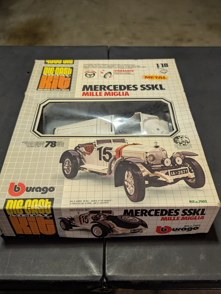 KIT MODELO METAL FUNDIDO BURAGO 1:18 MERCEDES SSKL MILLE MIGLIA Nuevo Foto 1 de 4