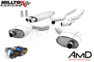 Milltek Mustang 5.0 V8 GT Cat Back Exhaust Resonated Titanium Tips SSXFD221 - Picture 1 of 1