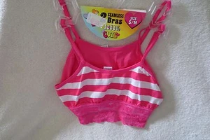 Girl Seamless Bras 2 In pack Size Small/Medium Cute Pink New - Picture 1 of 9