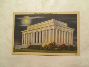 Washington DC Postcard Lincoln Memorial District of Columbia - Picture 1 of 2