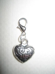 Silber Herz Hänger Charm für europäische Armbänder Liebe Valentinstag  - Bild 1 von 2