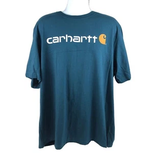 Carhartt Original Fit Men’s Short Sleeve T-Shirt Size XL Teal Blue NWT NEW - Picture 1 of 7