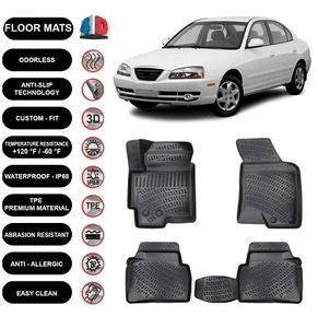 Alfombrillas forro para Hyundai Elantra (2000-2006) impermeables moldeadas en 4D 4 un. - Imagen 1 de 5